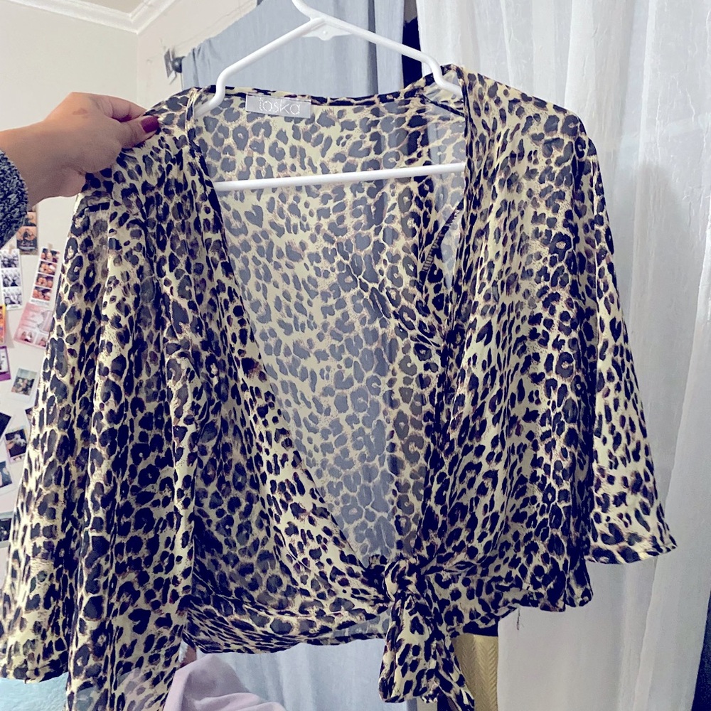 Cheetah Tunic Top